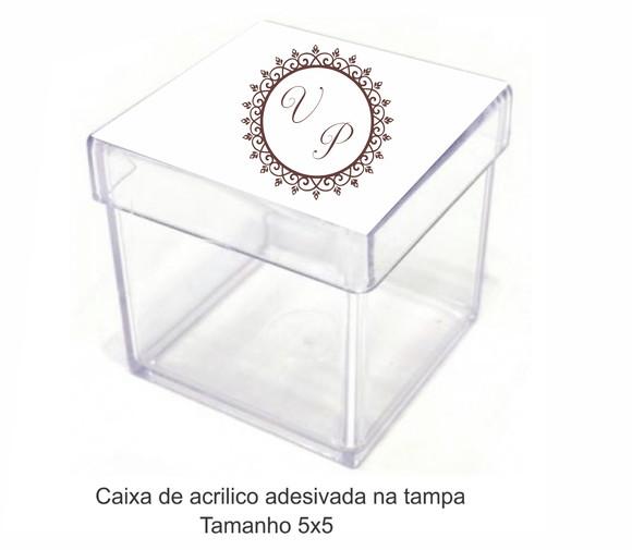 Caixa de Acrílico-monograma 8