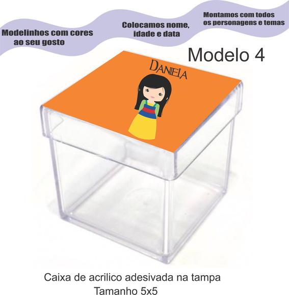 Caixa de Acrílico-mulan