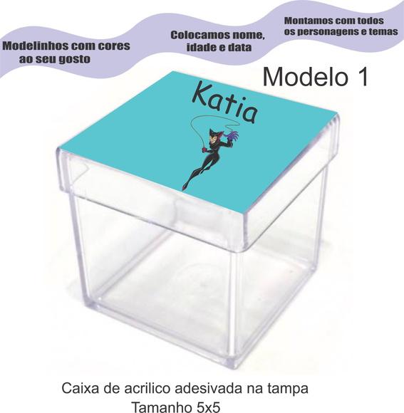 Caixa de Acrílico-mulher Gato