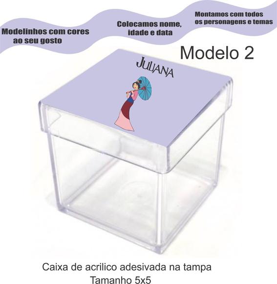 Caixa de Acrílico-mulan