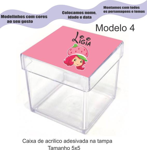 Caixa de Acrílico-moranguinho
