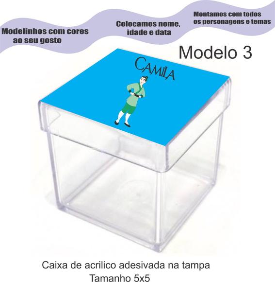 Caixa de Acrílico-mulan