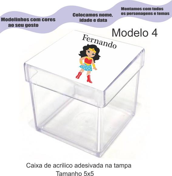 Caixa de Acrílico-mulher Maravilha