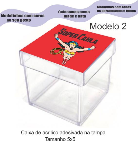Caixa de Acrílico-mulher Maravilha
