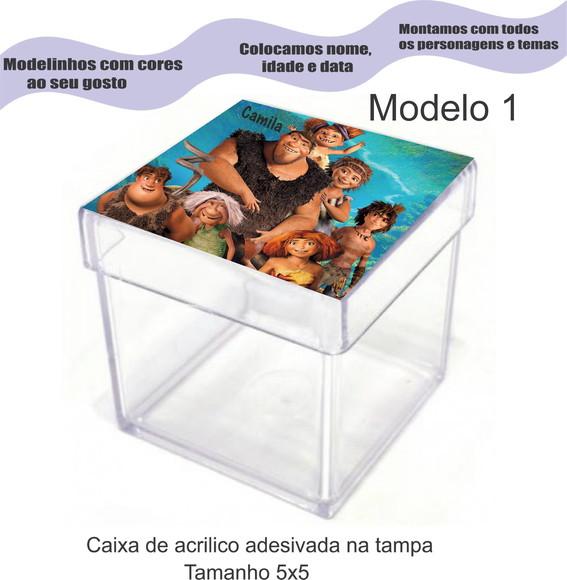 Caixa de Acrílico-os Croods