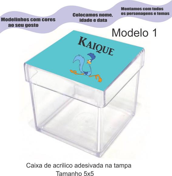 Caixa de Acrílico-papaleguas
