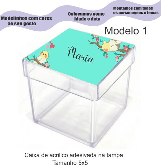 Caixa de Acrílico-pássaros