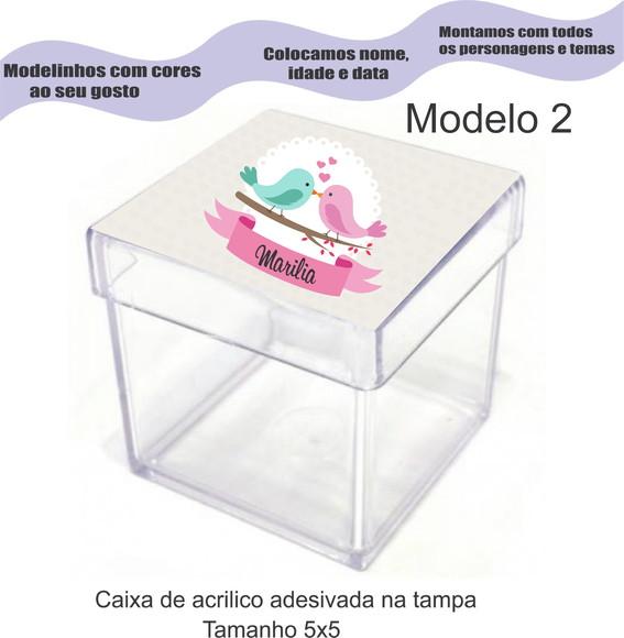 Caixa de Acrílico-pássaros