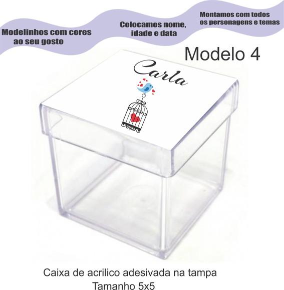 Caixa de Acrílico-pássaros