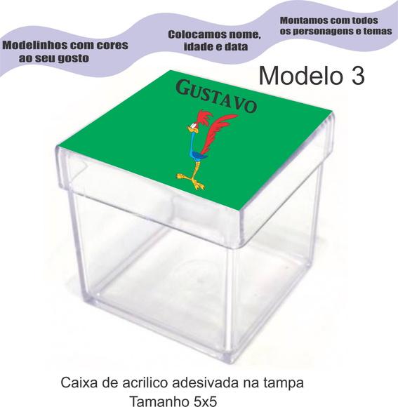 Caixa de Acrílico-papaleguas