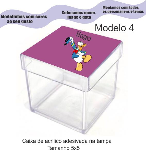Caixa de Acrílico-pato Donald