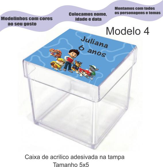 Caixa de Acrílico-patrulha Canina