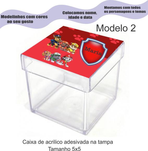 Caixa de Acrílico-patrulha Canina