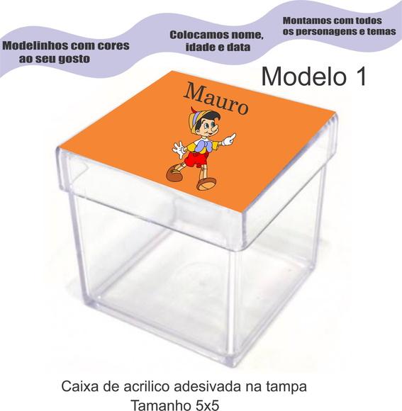 Caixa de Acrílico-pinoquio