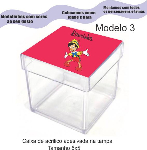 Caixa de Acrílico-pinoquio