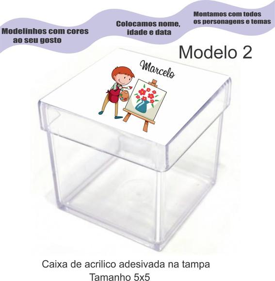 Caixa de Acrílico-pintando o 7
