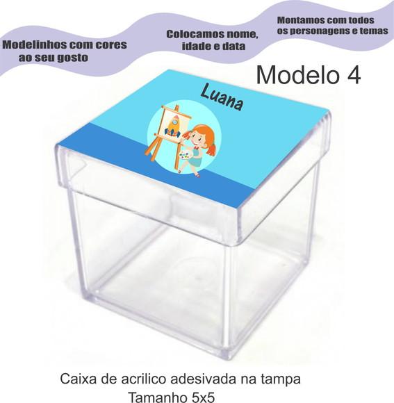 Caixa de Acrílico-pintando o 7