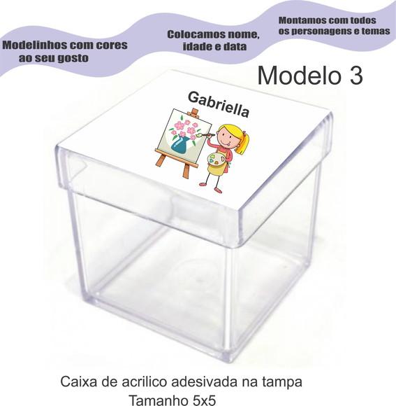 Caixa de Acrílico-pintando o 7