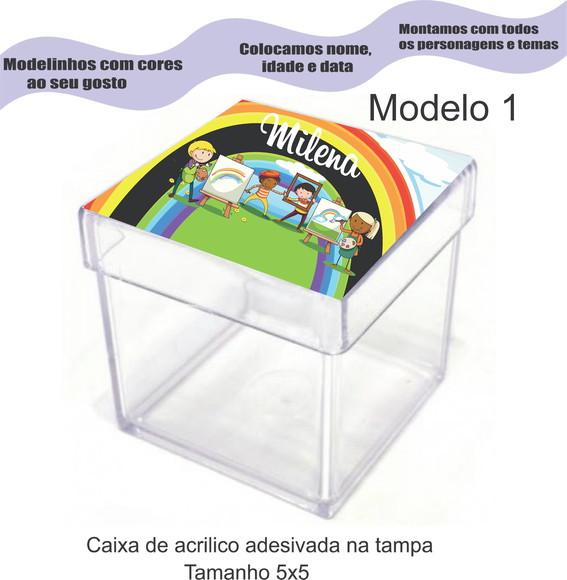 Caixa de Acrílico-pintando o 7
