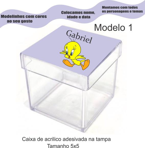 Caixa de Acrílico-piu Piu