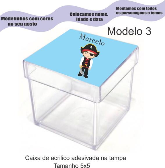Caixa de Acrílico-pirata