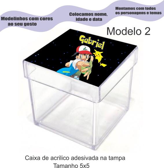 Caixa de Acrílico-pokemon