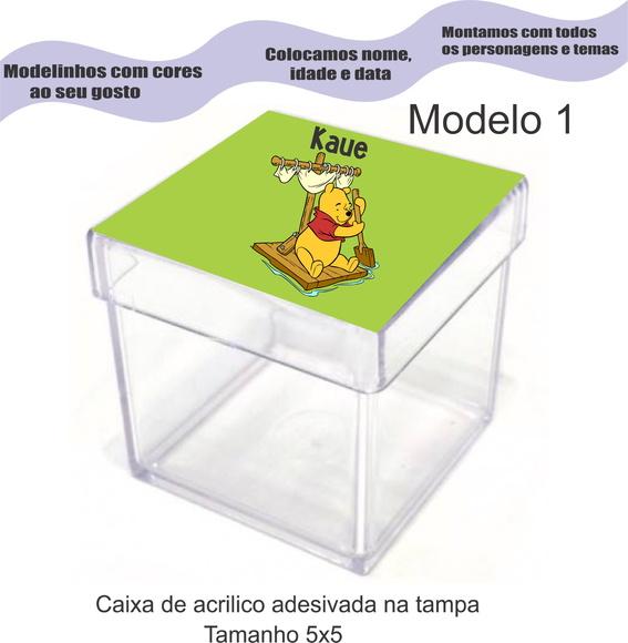 Caixa de Acrílico-pooh