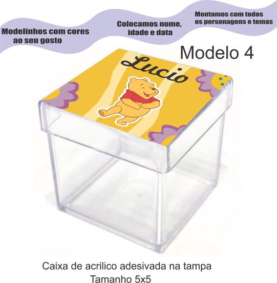 Caixa de Acrílico-pooh