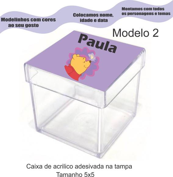 Caixa de Acrílico-pooh