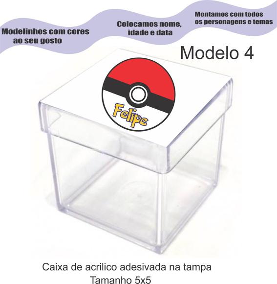 Caixa de Acrílico-pokemon