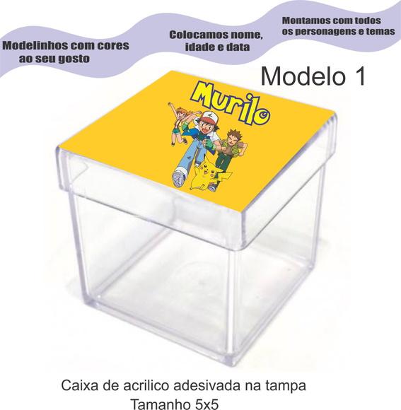 Caixa de Acrílico-pokemon