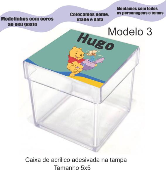 Caixa de Acrílico-pooh