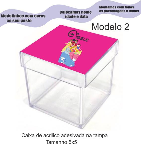 Caixa de Acrílico-princesas