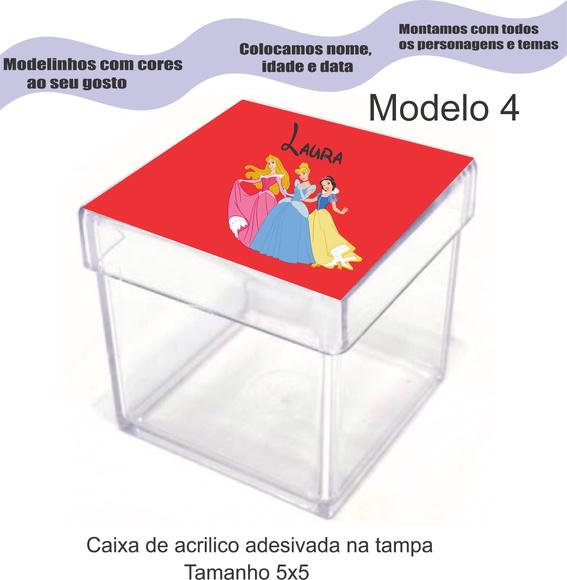 Caixa de Acrílico-princesas