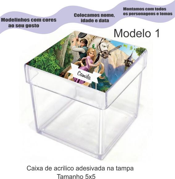 Caixa de Acrílico-rapunzel