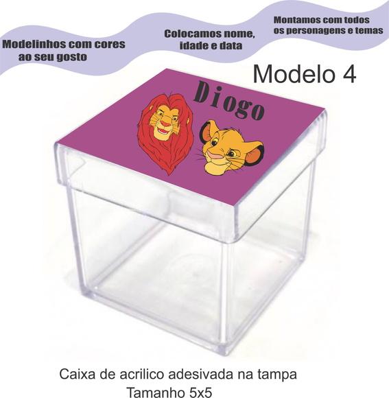 Caixa de Acrílico-rei Leão