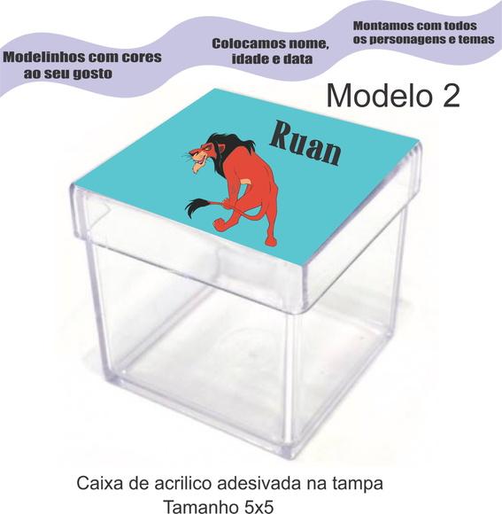Caixa de Acrílico-rei Leão