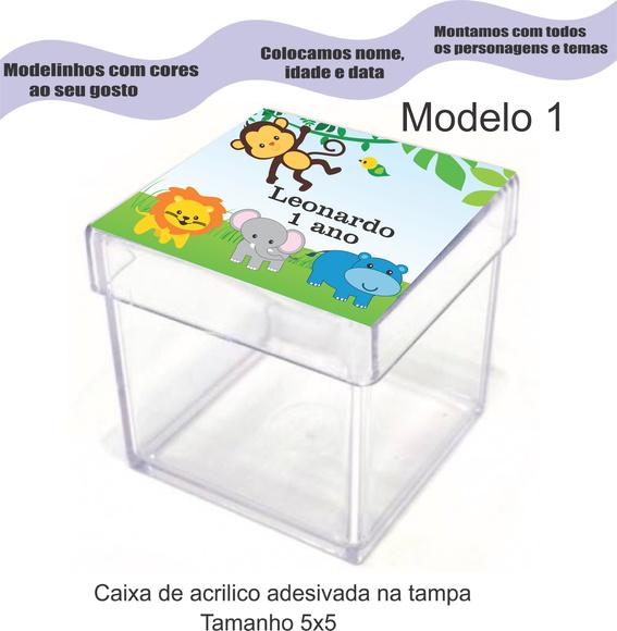 Caixa de Acrílico-safari