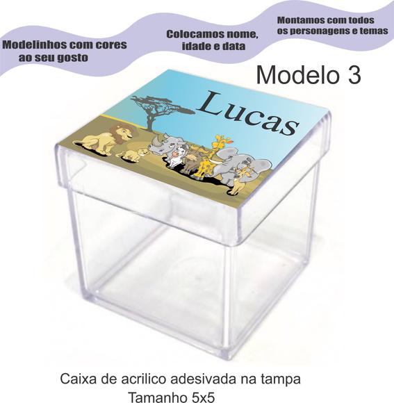 Caixa de Acrílico-safari