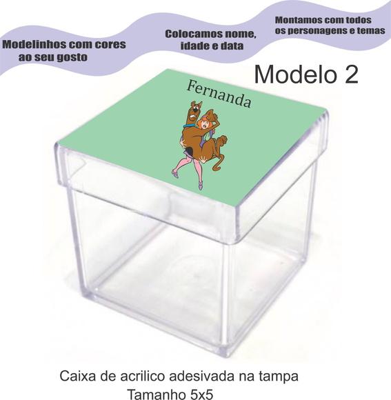 Caixa de Acrílico-scooby Doo