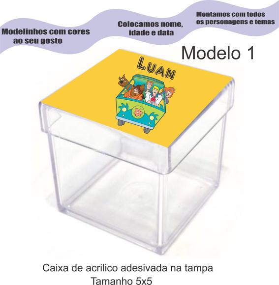 Caixa de Acrílico-scooby Doo