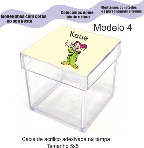 Caixa de Acrílico-sete Anões