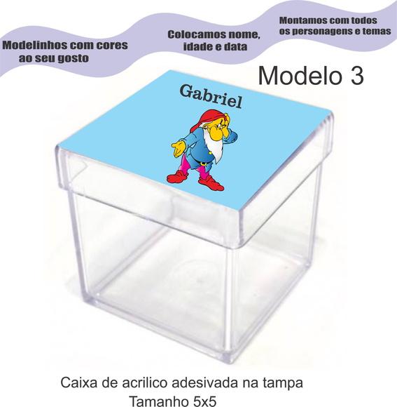 Caixa de Acrílico-sete Anões