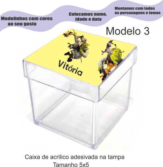 Caixa de Acrílico-shrek