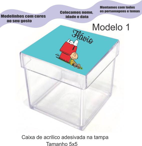 Caixa de Acrílico-snoopy