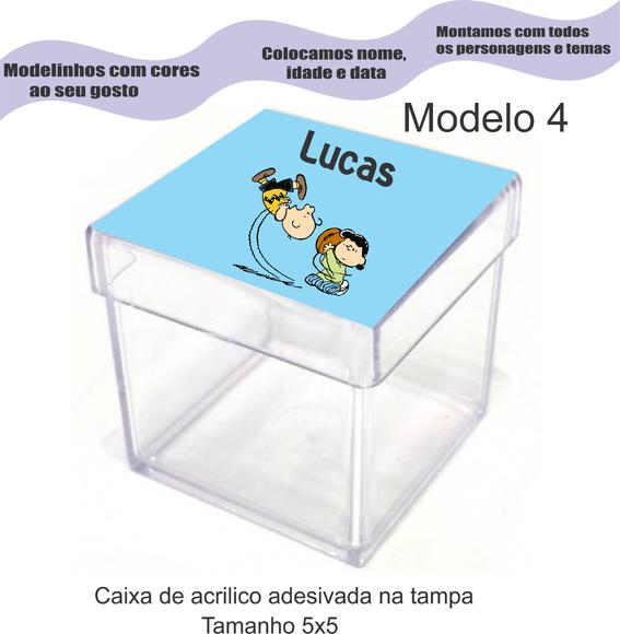 Caixa de Acrílico-snoopy