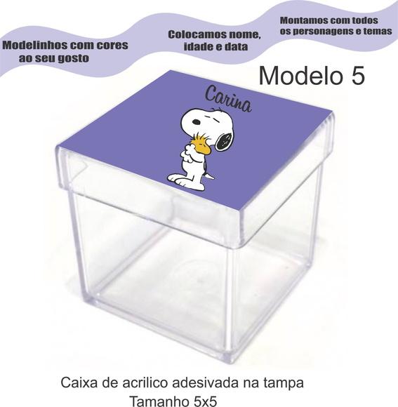 Caixa de Acrílico-snoopy