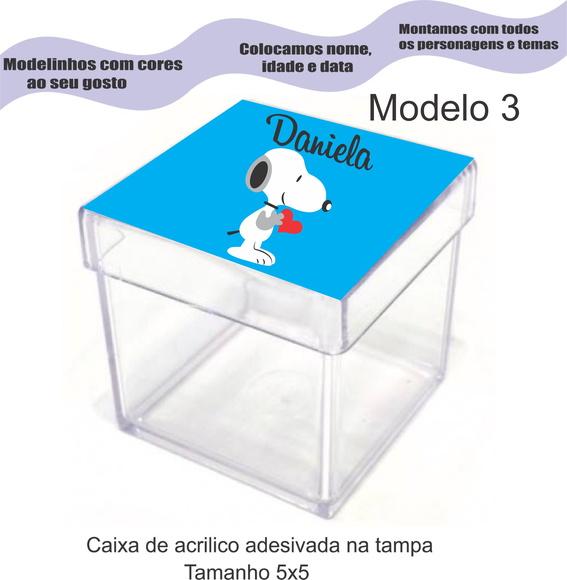 Caixa de Acrílico-snoopy