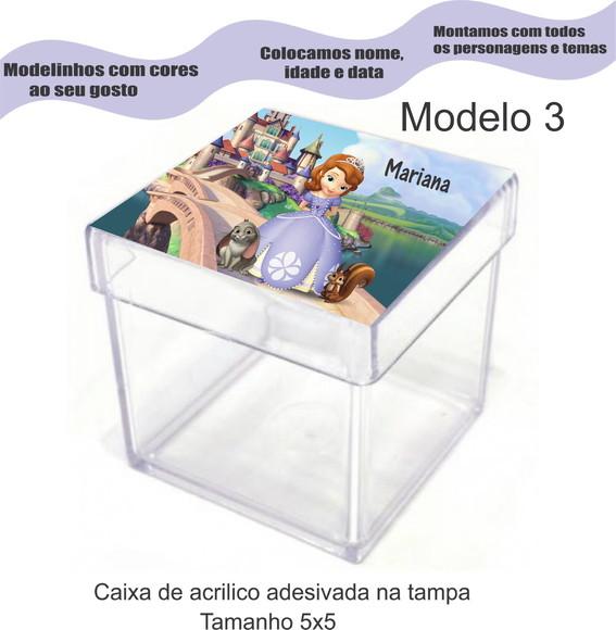 Caixa de Acrílico-sofia