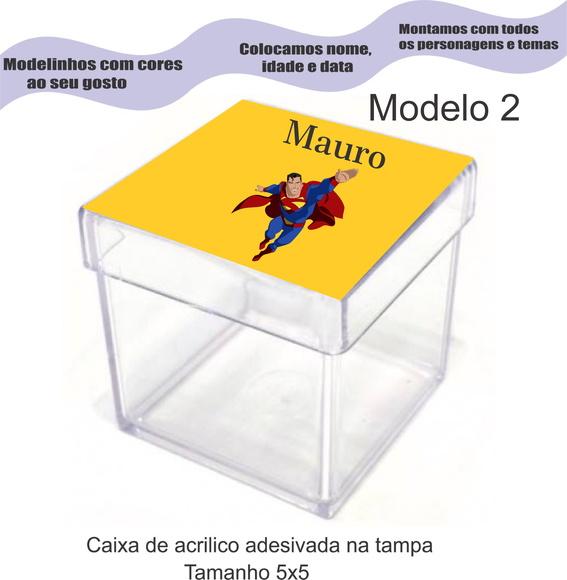 Caixa de Acrílico-super Homem